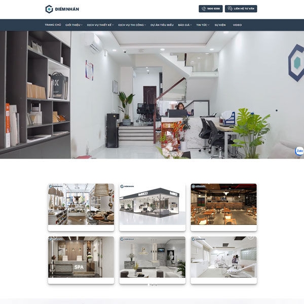 thiết kế website nội thất